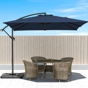 8x8ft Square Outdoor Umbrella with Base Included