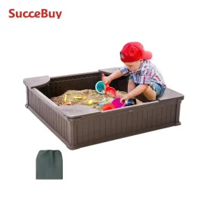 Sand Box  with 4 Corner Seating and Bottom Liner