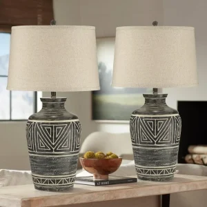 Rustic Southwest Table Lamps Set of 2